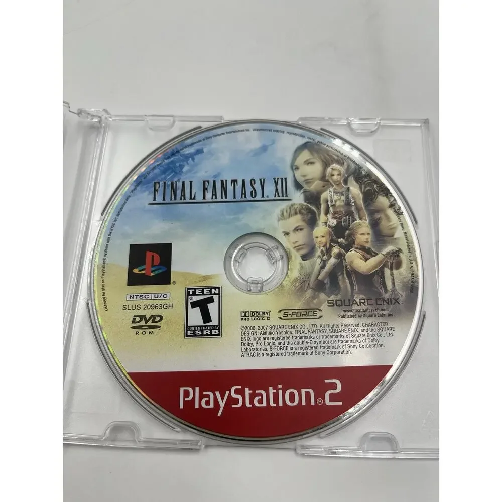 Final Fantasy XII (Sony PlayStation 2, 2006) PS2 Disc